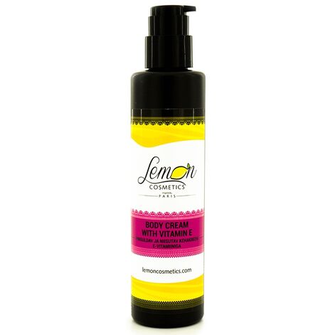 Lemon Cosmetics Body Cream With Vitamin E Pinguldav ja niisutav kehakreem E-vitamiiniga