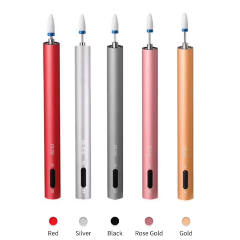 Mini Nail Polishing Pen Portable Nail Drill USB Rechargeable Mini küünepuur-pliiats Roosa