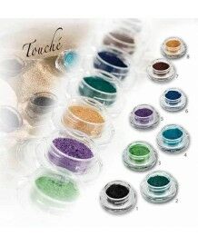 TOUCHE loose powder eyeshadow with a super-light silky texture