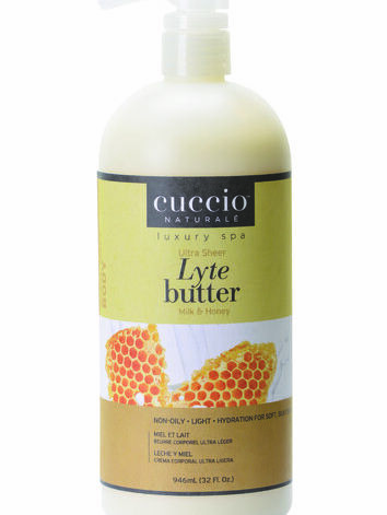 Cuccio Honey & Soy Milk Tea Lyte Butter, Mee ja sojapiima kerge kehavõie