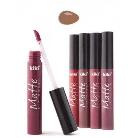 Kiki Lipstick for lips liquid Matte lip color 201, Vedel matt huulepulk