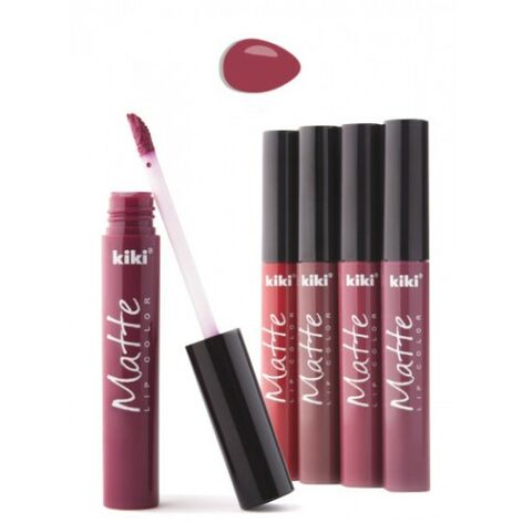 Kiki Lipstick for lips liquid Matte lip color 204, Vedel matt huulepulk