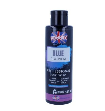 Ronney Blue Platinum Hair Rinse, Skölj av blått hår