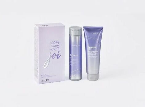 Joico Blonde Life Violet Holiday Duo, Gift set for blonde hair with violet pigment.