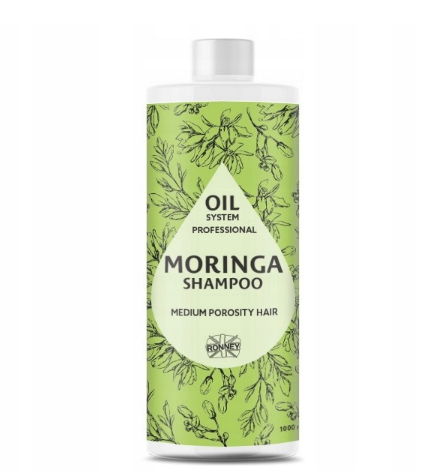 Ronney Professional Oil System Medium Porosity Hair Moringa Shampoo, Шампунь для волос средней пористости
