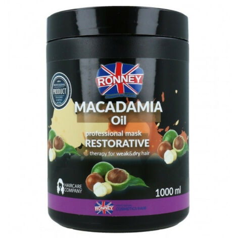 RONNEY Professional Mask Macadamia Oil Restorative Therapy, Восстанавливающая маска с маслом макадамии