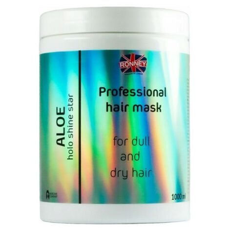 RONNEY Professional HoLo Shine Star Aloe Mask, Hårmask med Aloe Vera