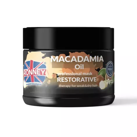 RONNEY Professional Mask Macadamia Oil Restorative Therapy, Восстановительная терапевтическая маска