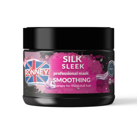 RONNEY Professional Mask Smoothing Silk Sleek, Шелковая маска для волос