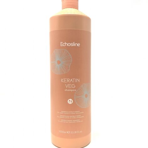 Echosline Keratin Veg Intensive Restructuring Shampoo, Šampūns krāsotiem un apstrādātiem matiem