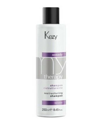 Kezy Remedy My Therapy Restructuring Shampoo, Rakenneuudistus Shampoo Vaurioituneille Hiuksille