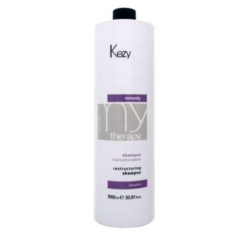 Kezy Remedy My Therapy Restructuring Shampoo, Rakenneuudistus Shampoo Vaurioituneille Hiuksille