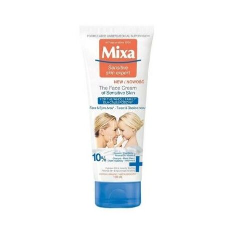 Mixa The Face Cream Of Sensitive Skin, Ansiktskräm För Känslig Hud