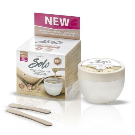 Italwax SOLO Film Wax White Chocolate With Cocoa Butter, Vax för ansikte och armhålor