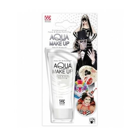 Aqua Make Up White Face And Body Paint, Ansikte Och Kroppsfärg Vit