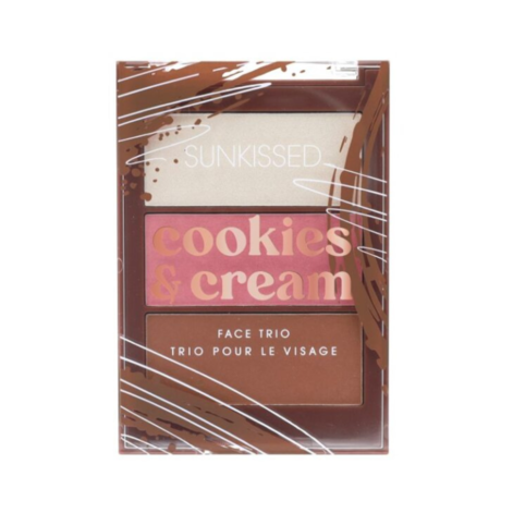 Трио для лица Sunkissed Cookies & Cream, палитра для лица