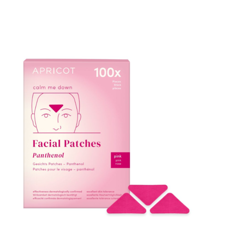 Apricot Facial Patches Panthenol Calm Me Down, Cortisol Patches with Panthenol for the forehead and the area between the eyes