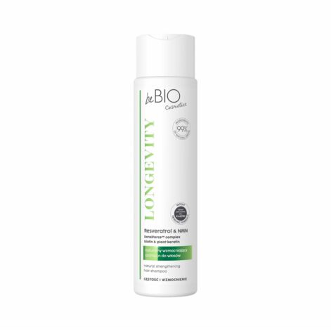 beBIO Longevity Density And Reinforcement Hair Shampoo, Juukseid Tugevdav Ja Tihendav Šampoon