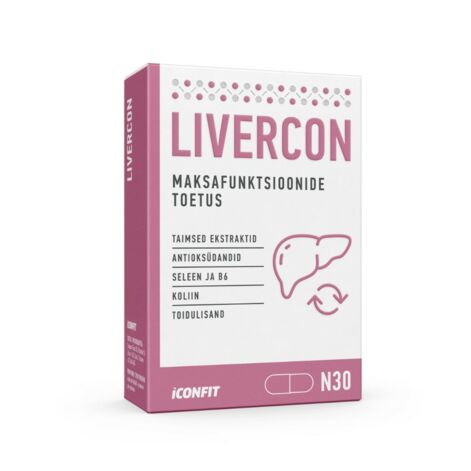 ICONFIT Livercon, För Att Stödja Leverfunktionen