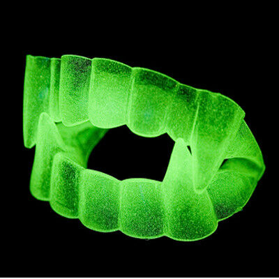 Glow-in-the-dark vampire teeth