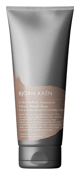 Björn Axen Color Refresh Treatment Glossy Blonde Beige Matu krāsu aizsargājoša maska