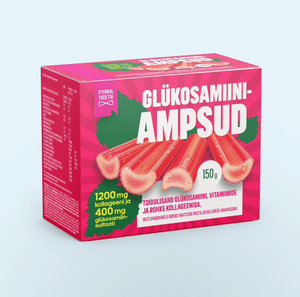 Eternal Youth Glucosamine Bites With Collagen And Vitamins, Glükosamiiniampsud Kollageeni Ja Vitamiinidega