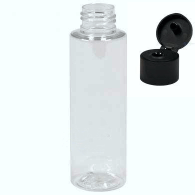 Empty transparent plastic bottle 100ml
