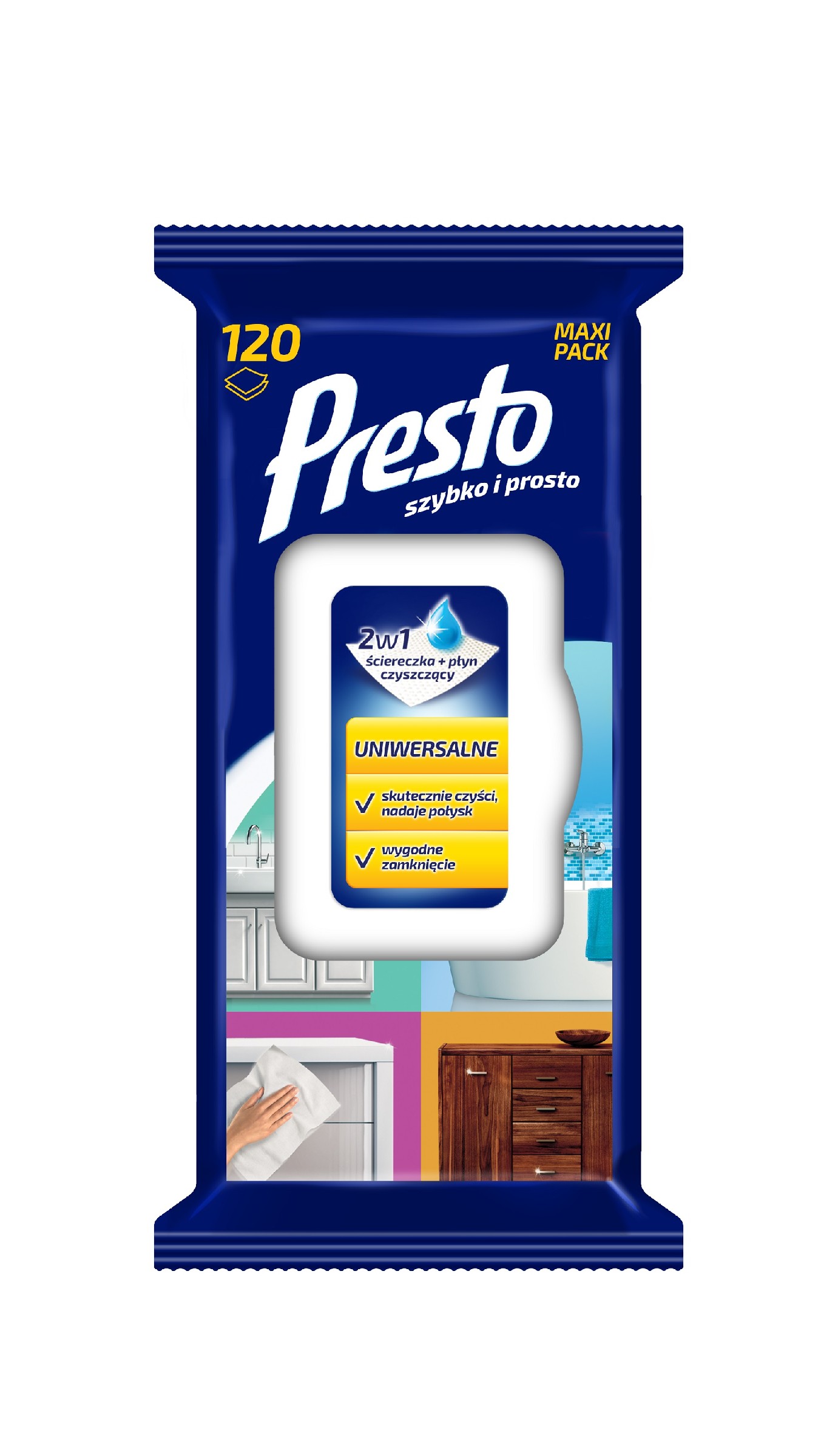 Presto Clean Universal Cleaning Wipes Maxi Pack