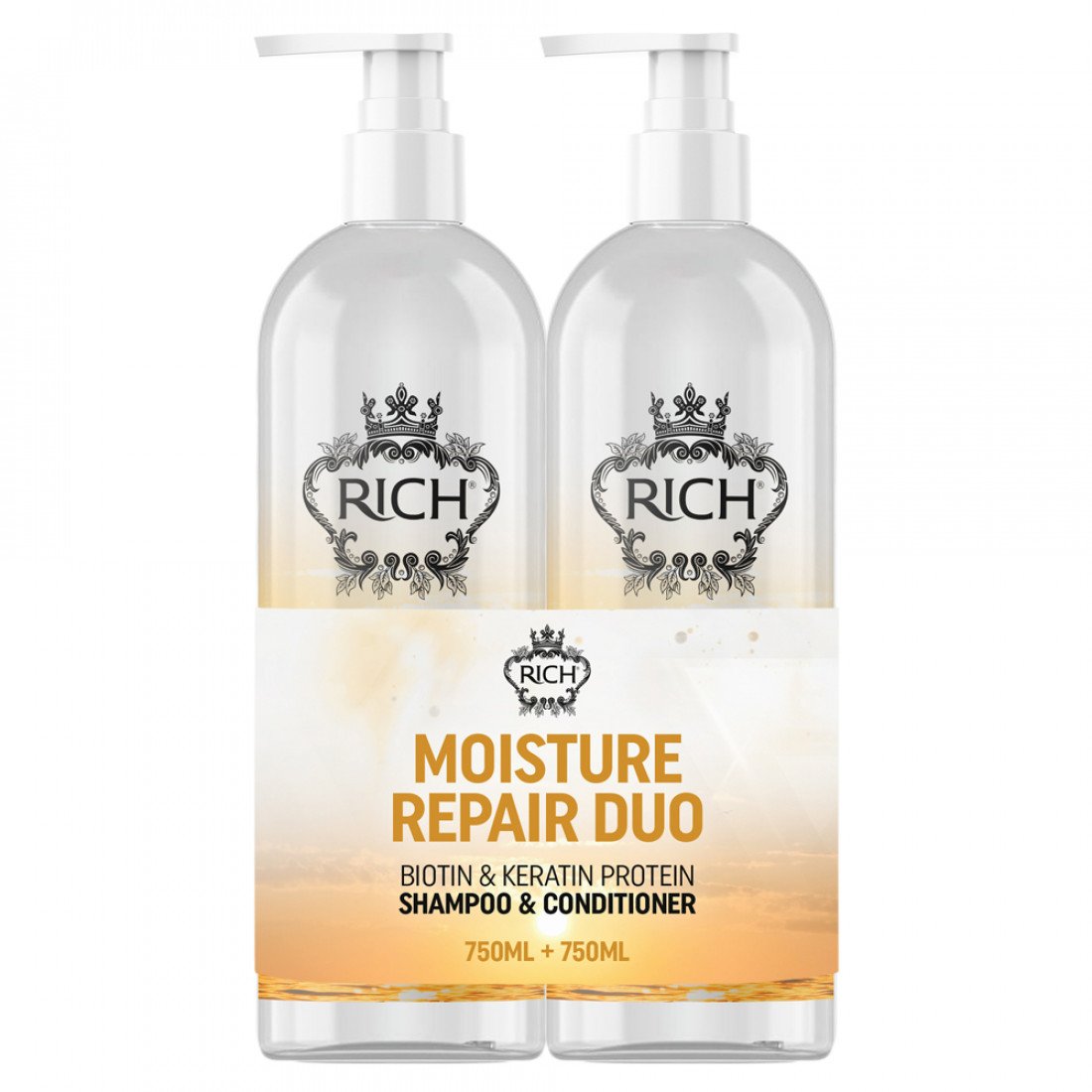 RICH Pure Luxury Duo Moisture Repair, matu mitrināšanas komplekts