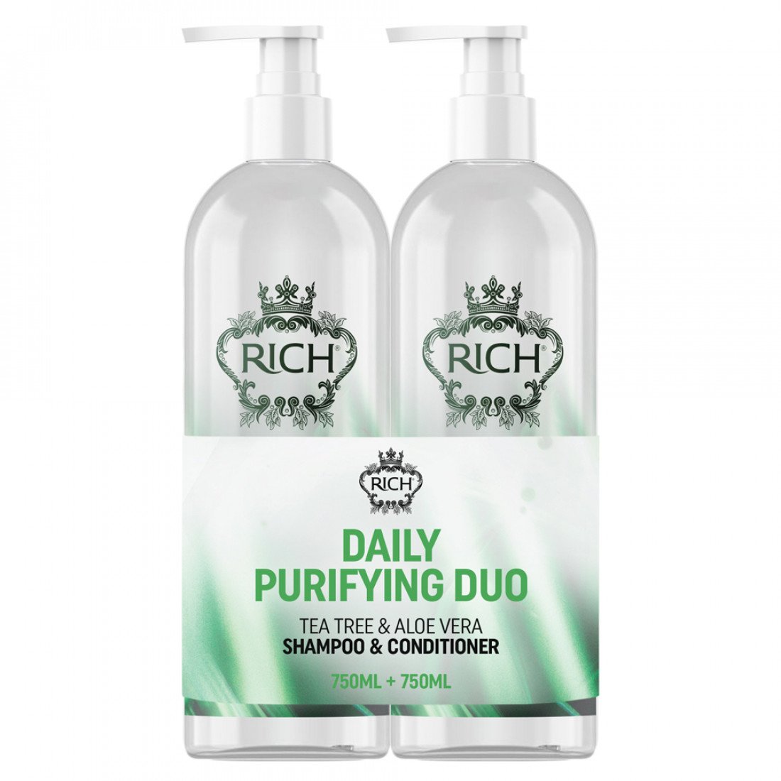 RICH Pure Luxury Duo Daily Purifying, hiusten ja päänahan puhdistussetti