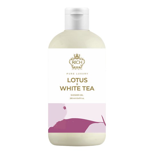Rich Pure Luxury Lotus & White Tea Shower Gel Moisturizing and revitalizing shower gel with the scent of Lotus and White Tea