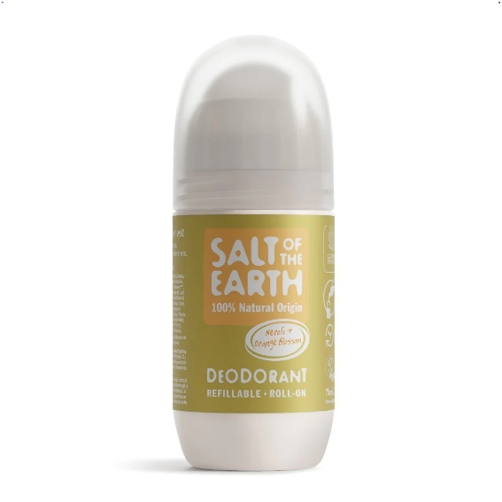 Salt of the Earth Vegan Refillable Roll-On Deodorant Neroli & Orange, Naturlig deodorant