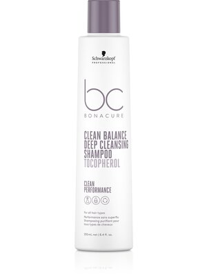Schwarzkopf BC Clean Balance Deep Cleansing Shampoo Tocopherol, Sügavpuhastav Šampoon