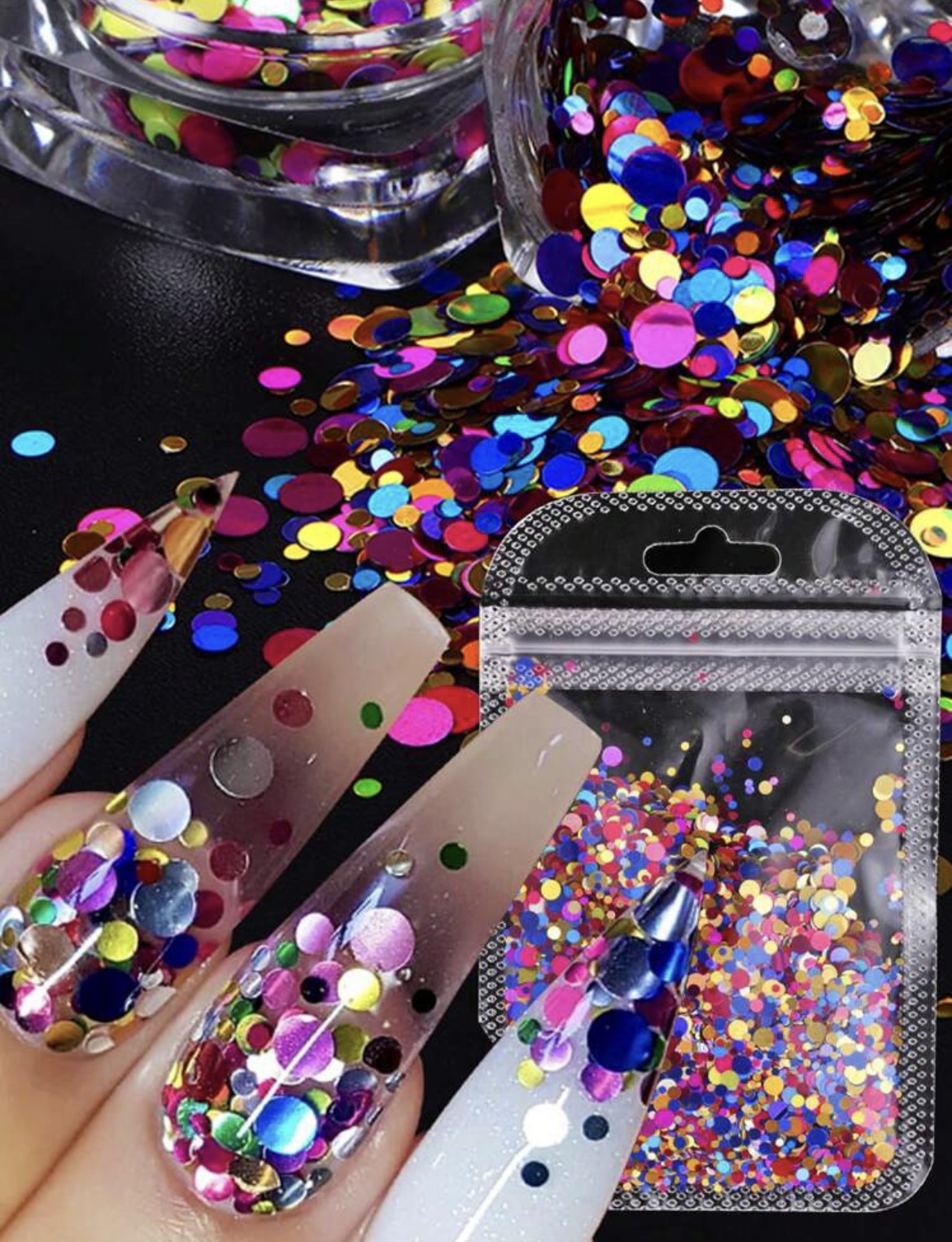 Decorative Nail Art Glitter, Декоративные Блестки Для Дизайна Ногтей