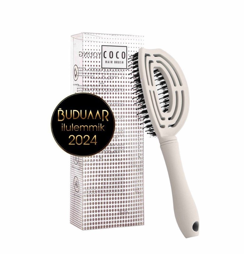 Sister Young Coco Hair Brush, Juuksehari Pusadele White